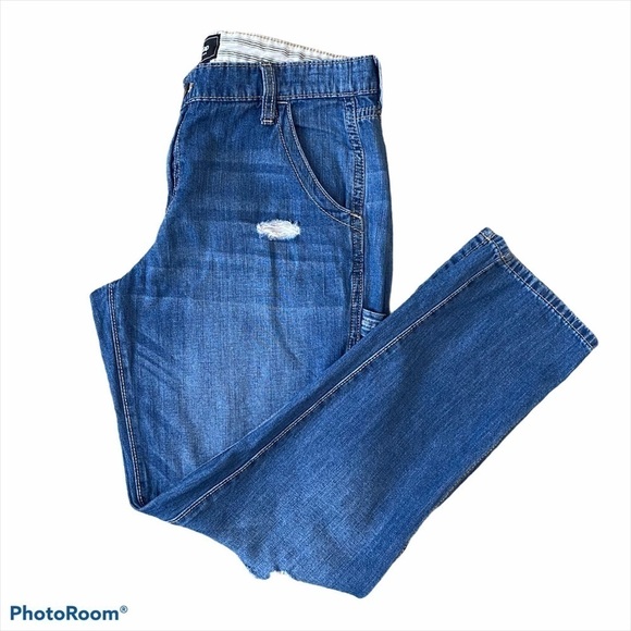 GAP (Fall 2017) Carpenter Jean Distressed High Rise Women 28R - Picture 5 of 11